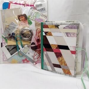 Eclectic Junk Journal 14, Handmade Recycled Journal, Mixed Media Journal